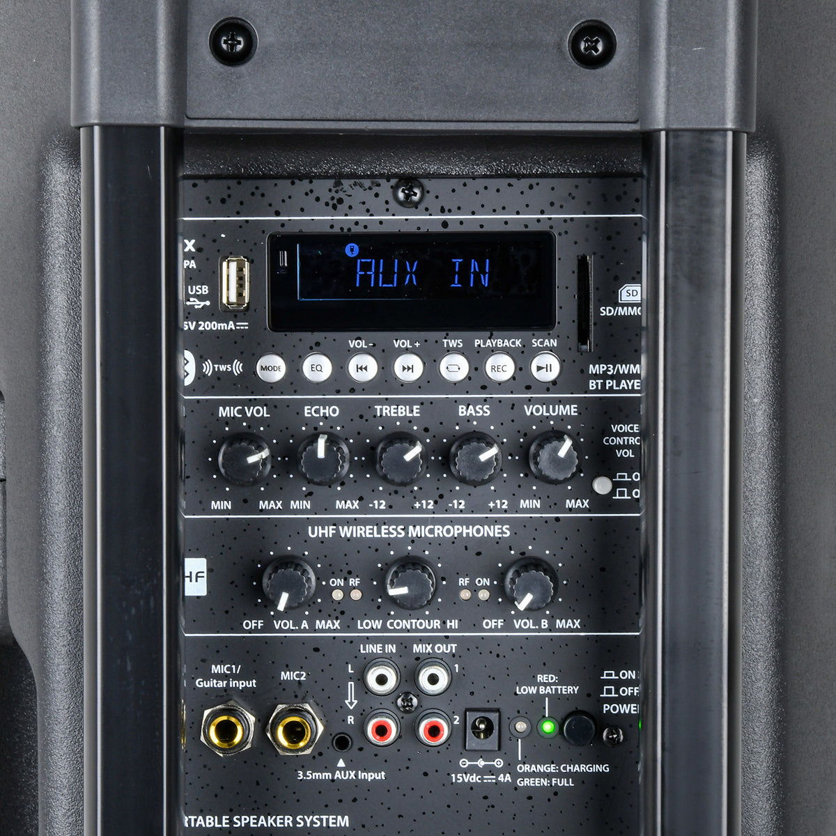QR12PA Portable PA - TWS + 2 x UHF Microphones