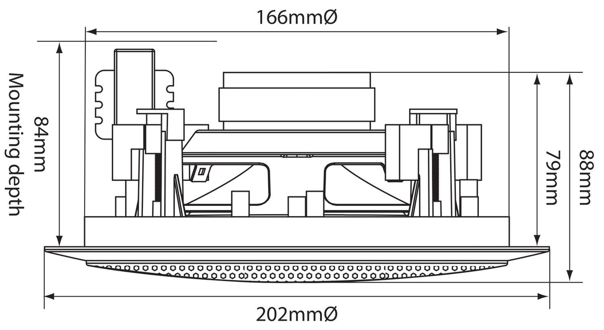 CC Series 2 Way 100V Ceiling Speakers
