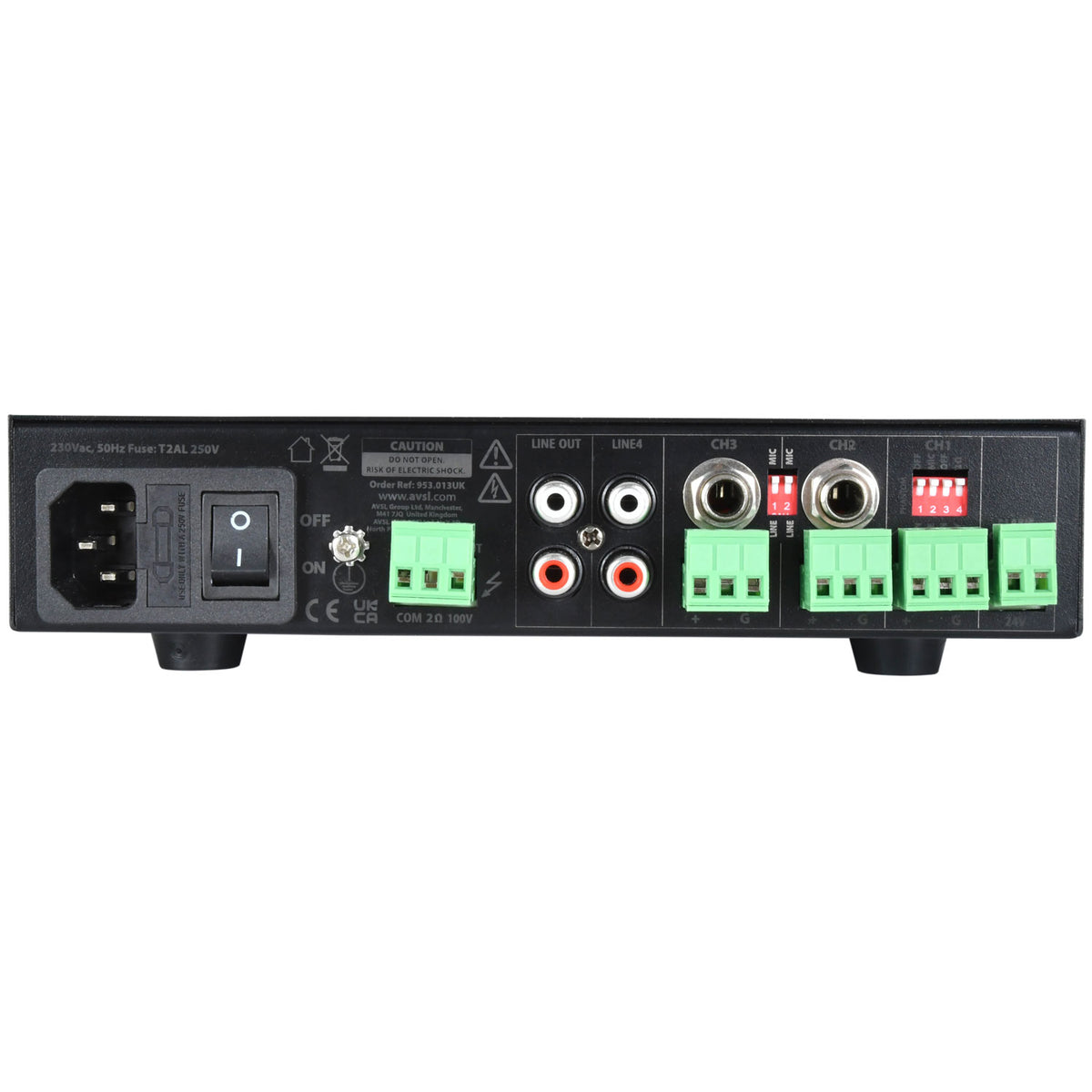 UA Series Compact 100V Mixer-Amplifiers
