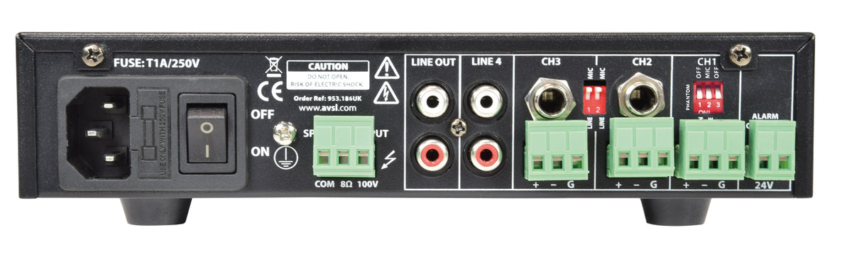 UA Series Compact 100V Mixer-Amplifiers