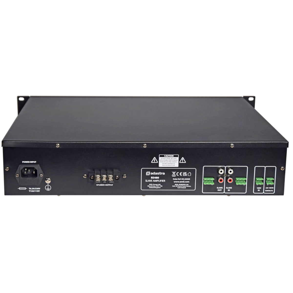 RS Series 100V Line Slave Amplifiers