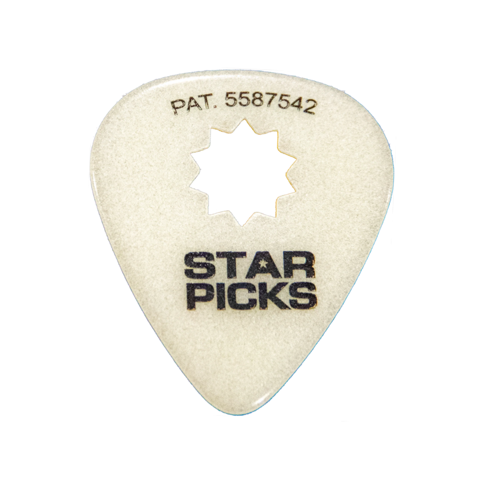 Star Picks glow plectrum - representative single pick, pack contains 12