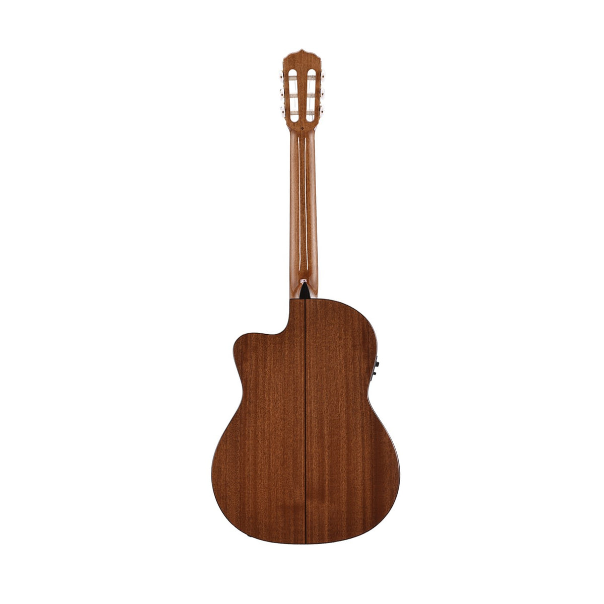 Vedra Model 3C Solid Cedar Cutaway Electro-Classical Guitar – Natural Gloss, rear view