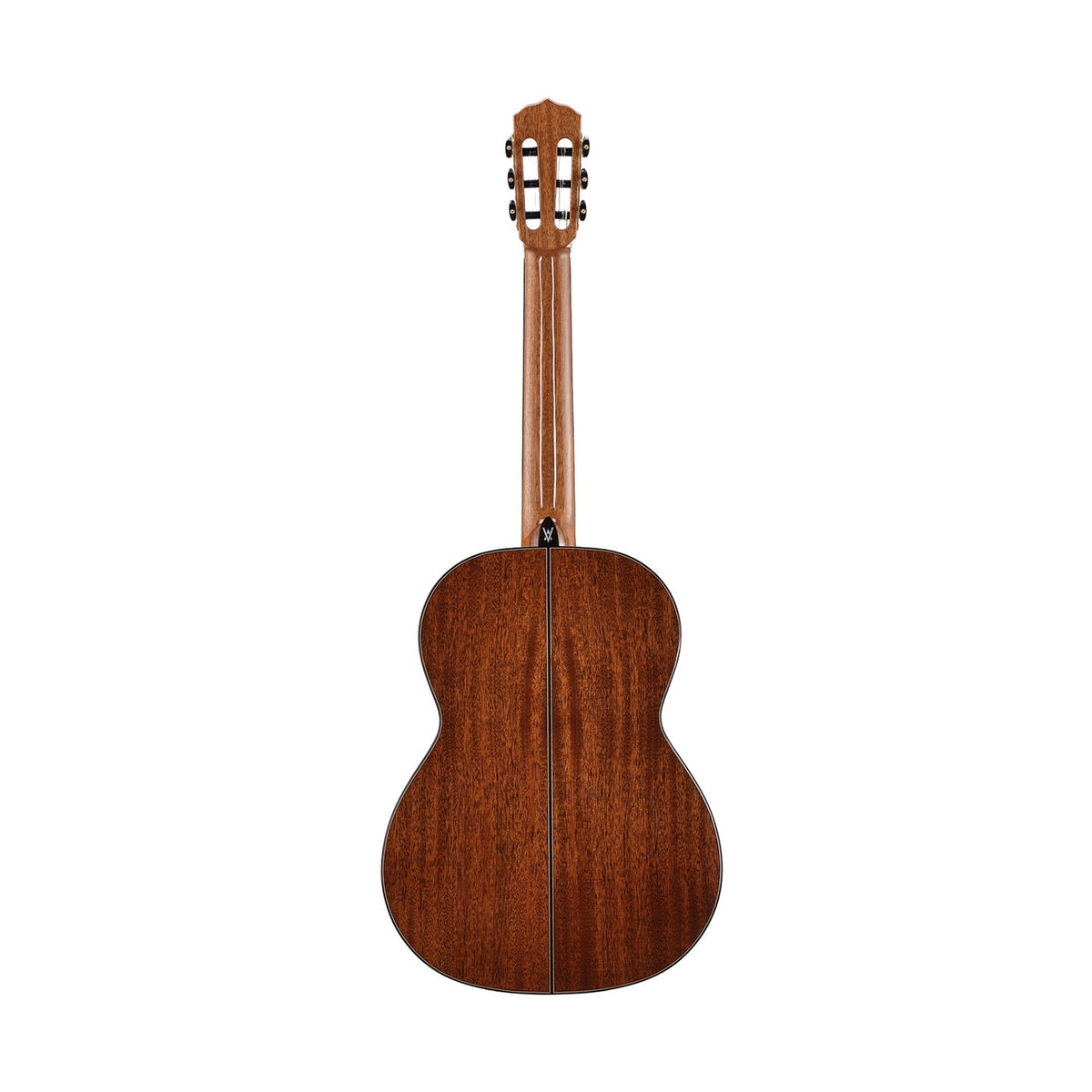 Vedra Model 7 Solid Cedar and Solid Mahogany Classical Nylon-String Guitar – Natural Gloss, rear view
