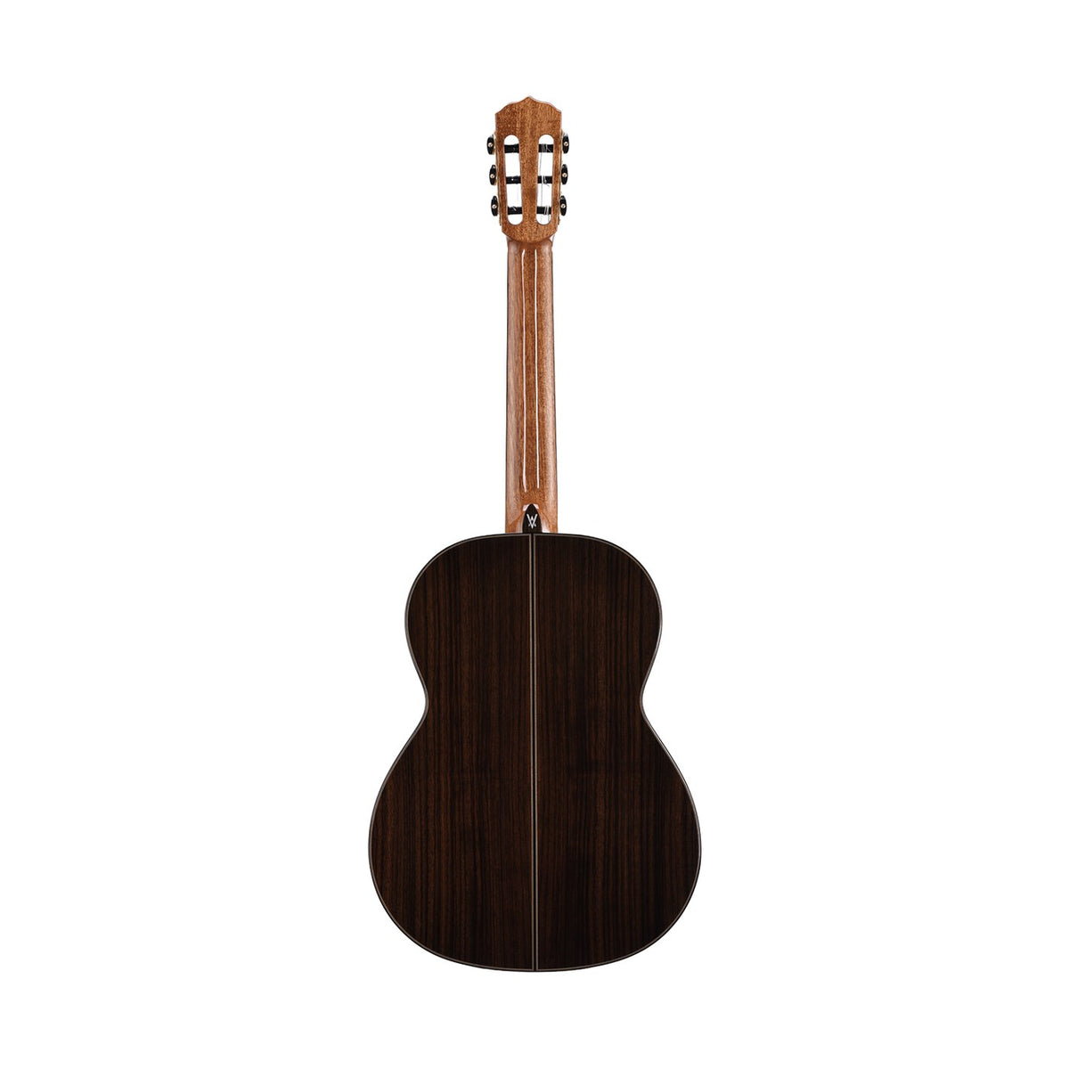 Vedra Model 8 Solid Cedar and Solid Rosewood Classical Nylon-String Guitar – Natural Gloss, rear view