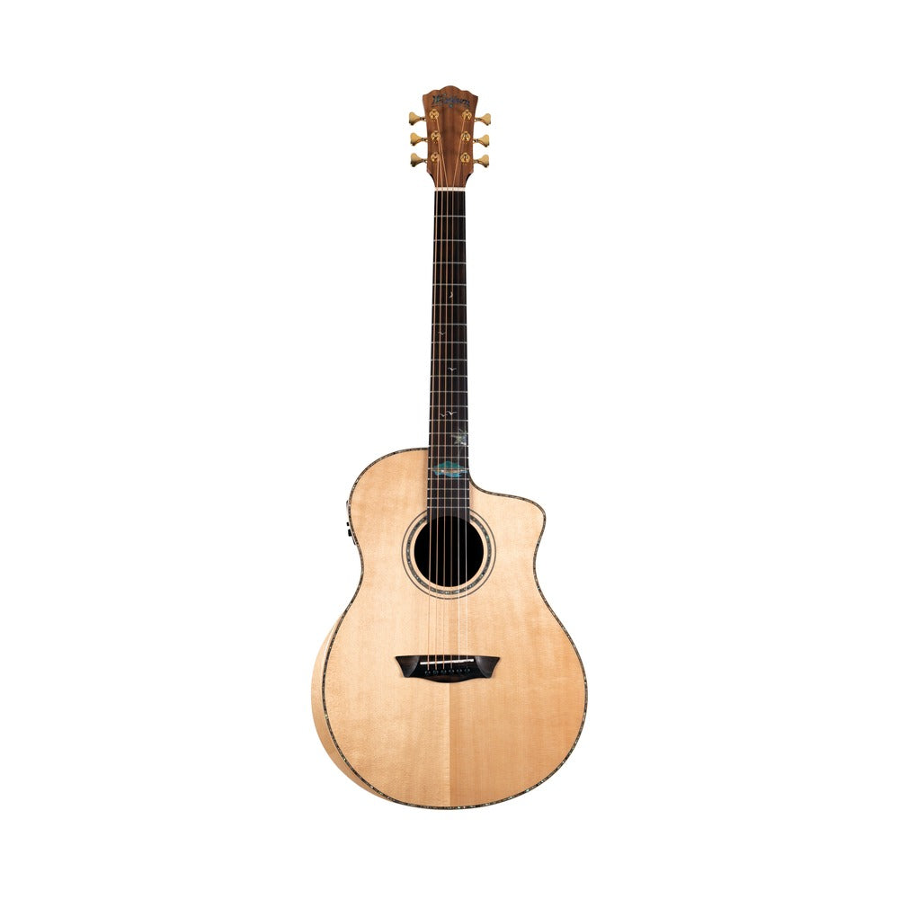 Washburn Bella Tono Allure SC56S Acoustic-Electric Guitar – Natural – full guitar view