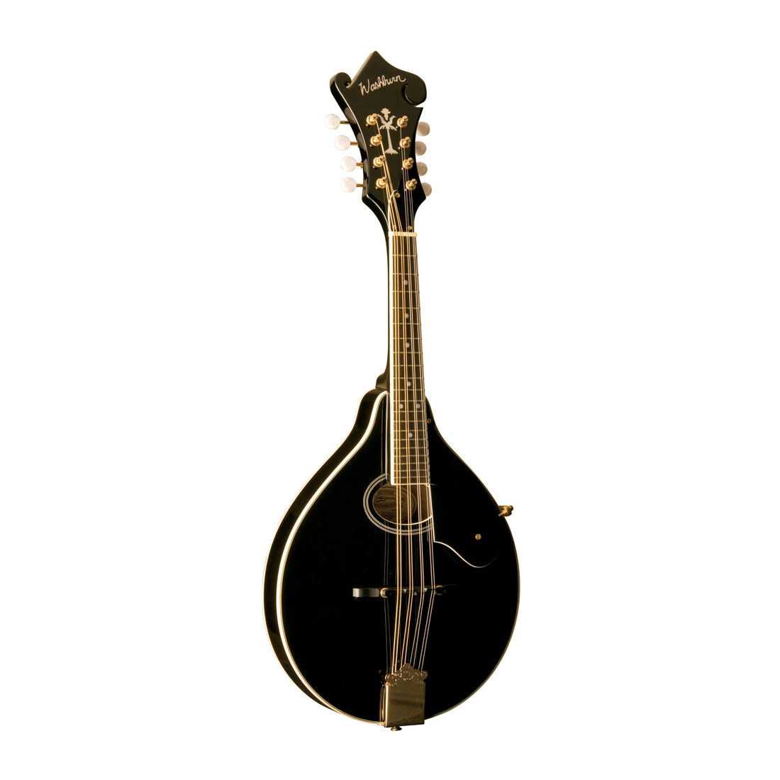 Washburn M1SD Americana A-Style Mandolin – Black – full instrument view
