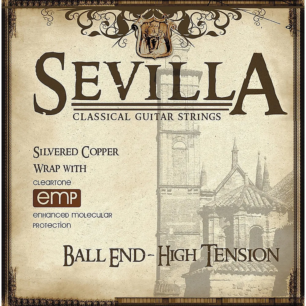 Cleartone Sevilla Treated Classical Strings High Tension Ball Ends