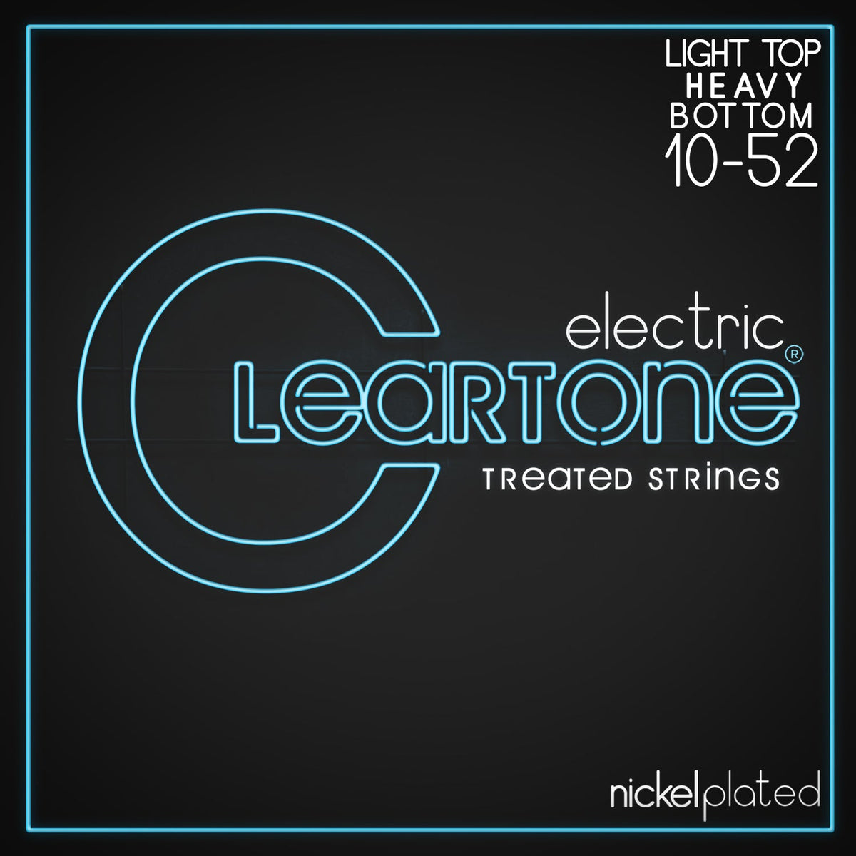 Cleartone Electric Light Top/Heavy Bottom 10-52 Electric Guitar Strings packet