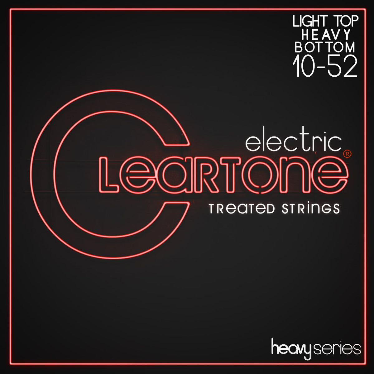 Cleartone Heavy Series Electric Light Top/Heavy Bottom 10-52 Guitar Strings packet