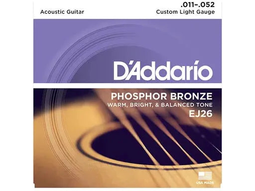 D'Addario EJ-26 Phosphor Bronze 11-52