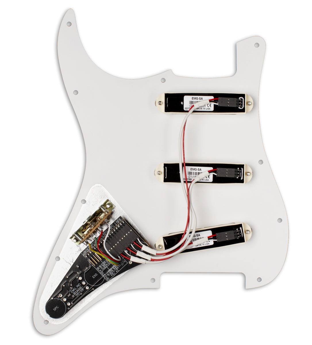 EMG DG20 black pickguard pickup system