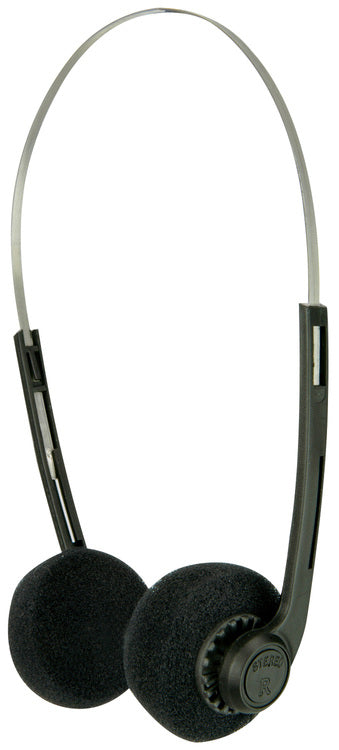SH27 lightweight stereo headphones with foam earpads, SKU 100.035UK