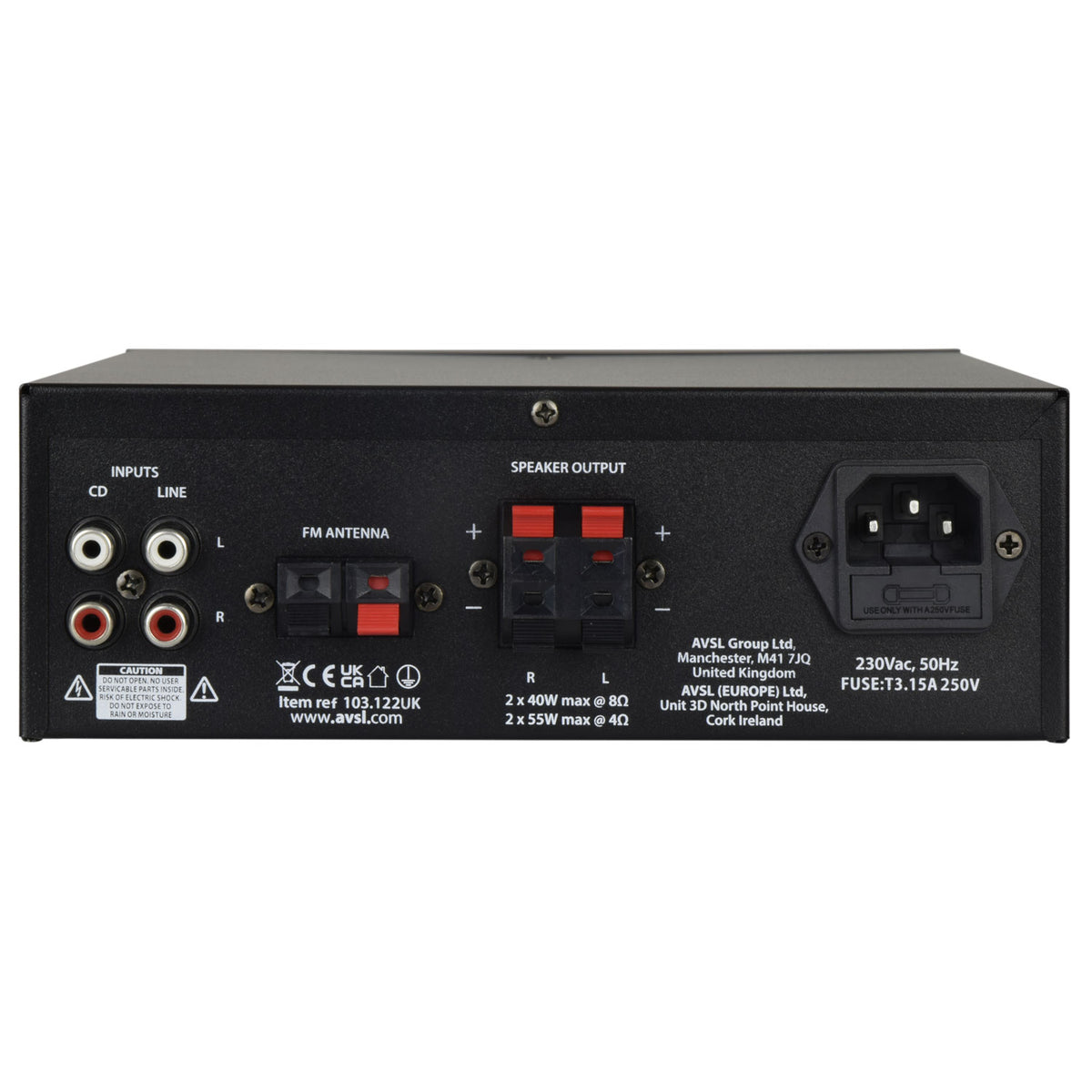 Digital Stereo Amplifier with Bluetooth