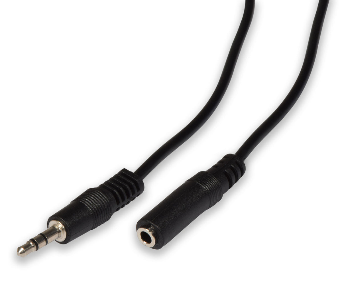 3.5mm stereo plug to 3.5mm stereo socket lead 3.0m