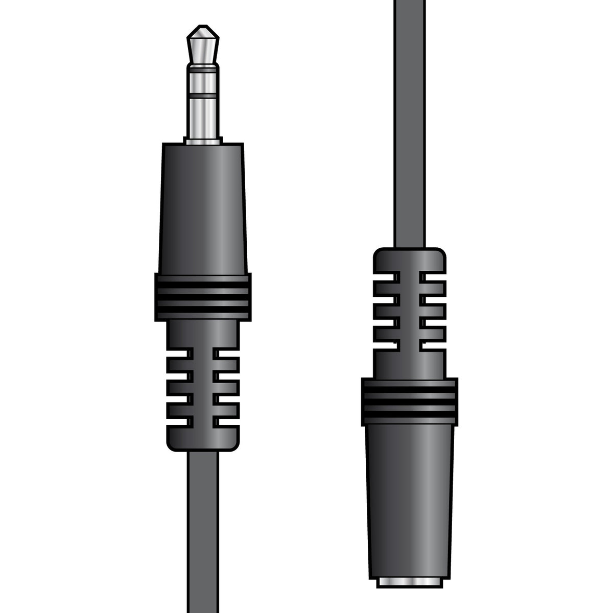 3.5mm stereo plug to 3.5mm stereo socket lead 3.0m