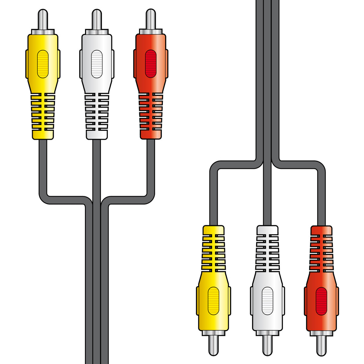 3 x RCA plugs to 3 x RCA plugs lead 1.5m