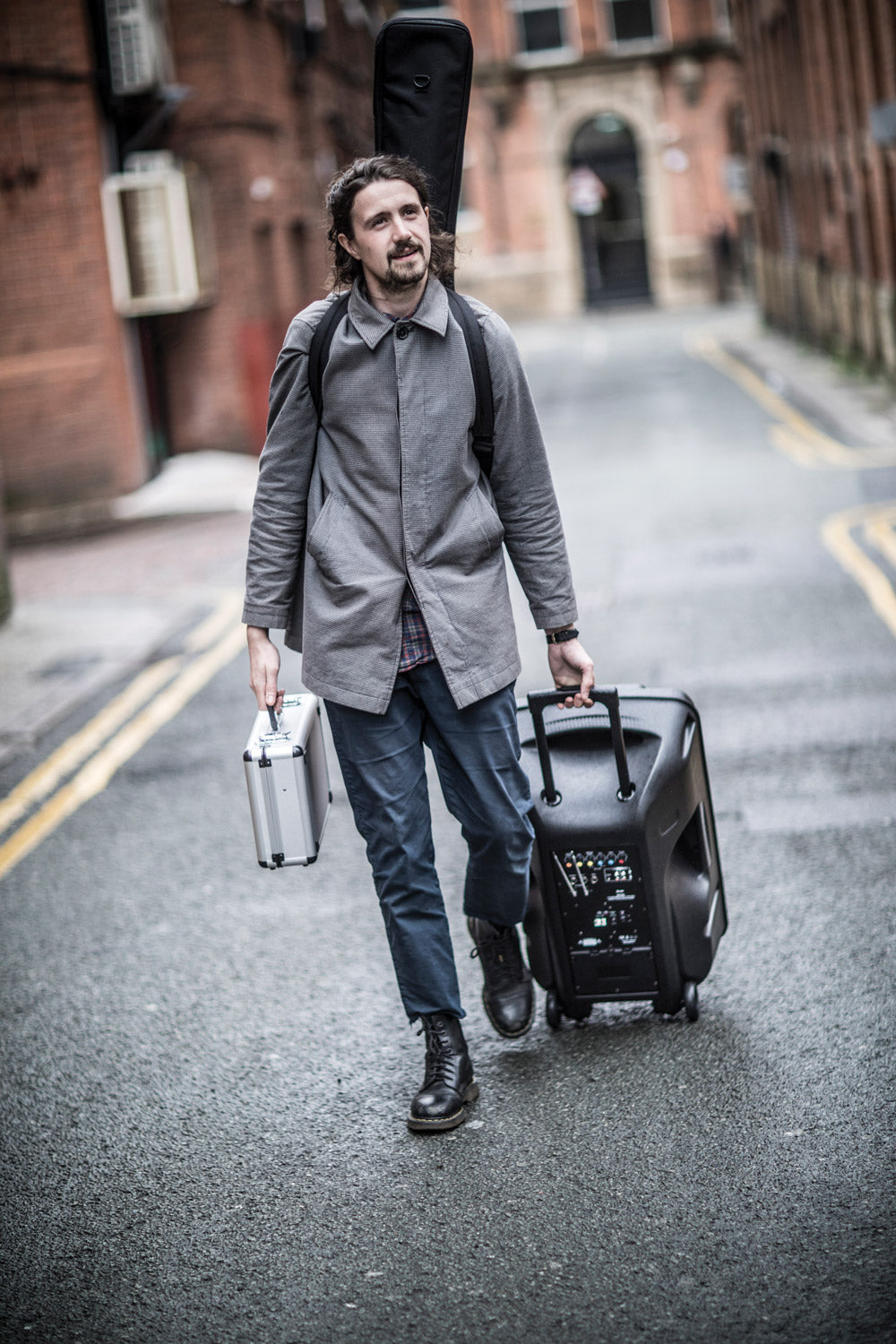 Microphone flight case.