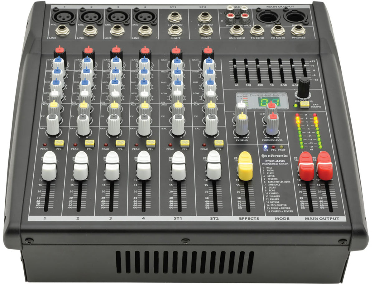 CSP-408 powered mixer 400W