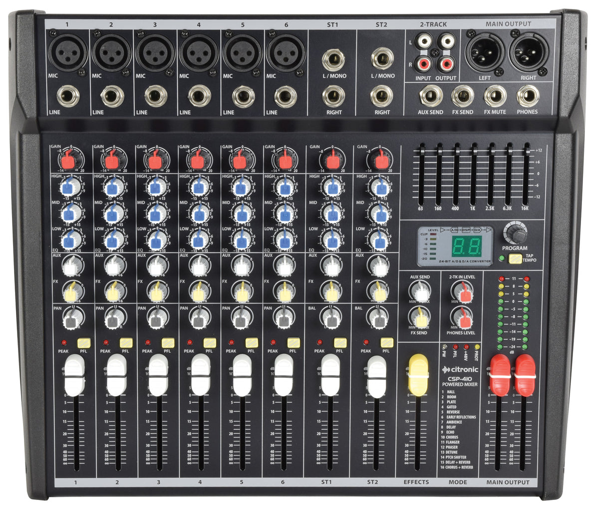 CSP-410 powered mixer 400W