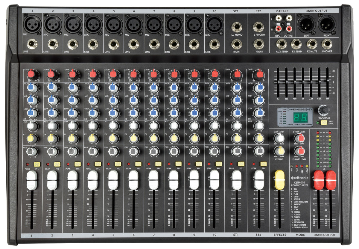 CSP-714 powered mixer 700W