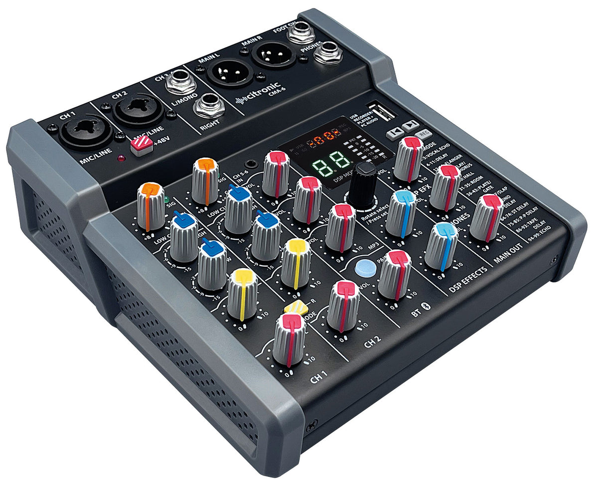 CMA-6 Compact Mixer with DSP FX and BT/USB