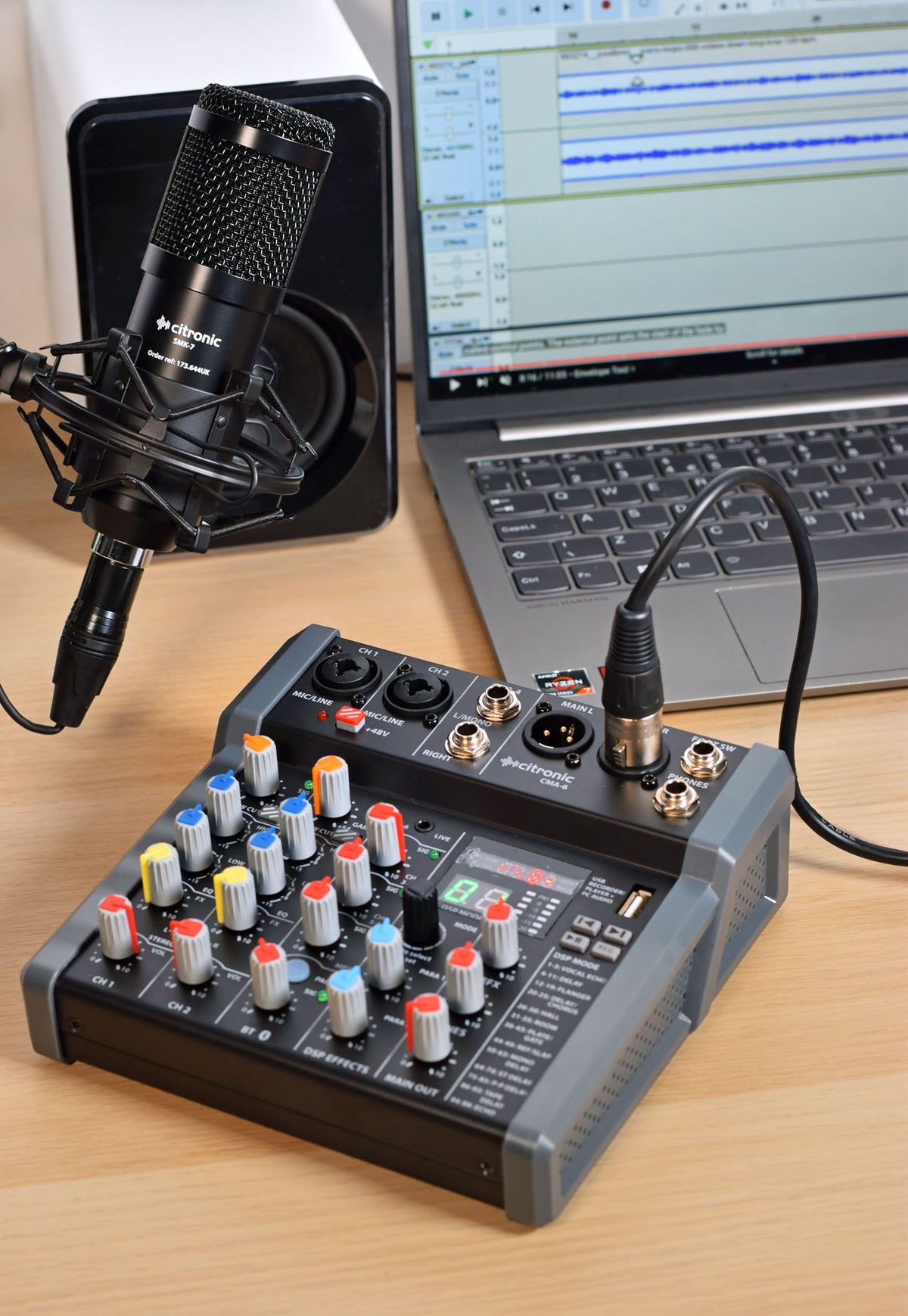 CMA-6 Compact Mixer with DSP FX and BT/USB
