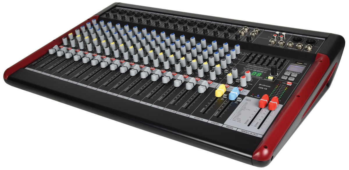 CSX-18 Live Mixer with USB/BT Player + DSP Effects