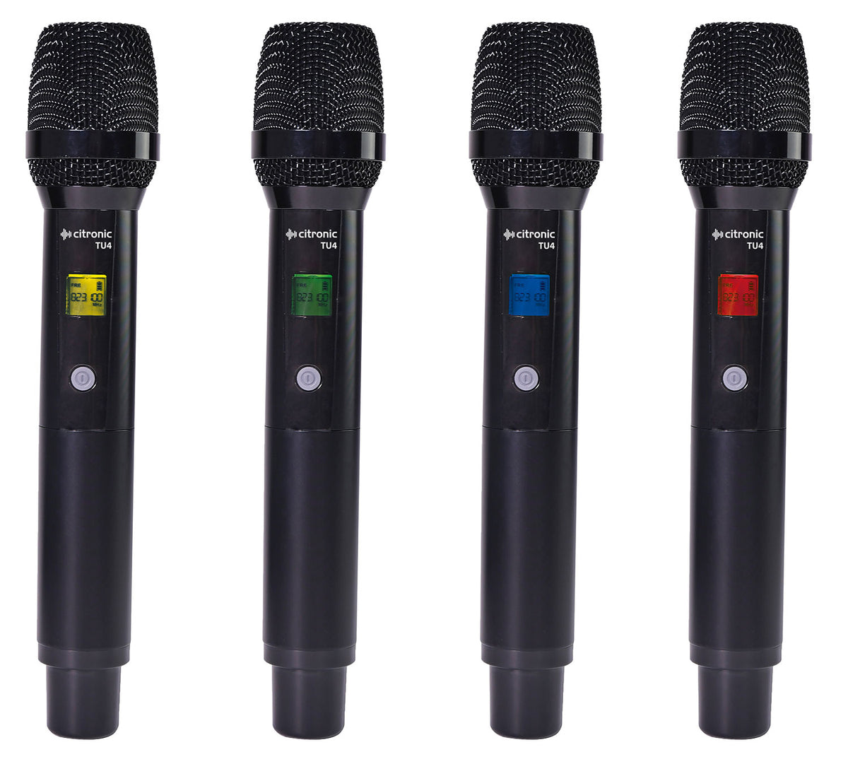 TU4 Quad PLL Mic Set 4 x Handheld Transmitters