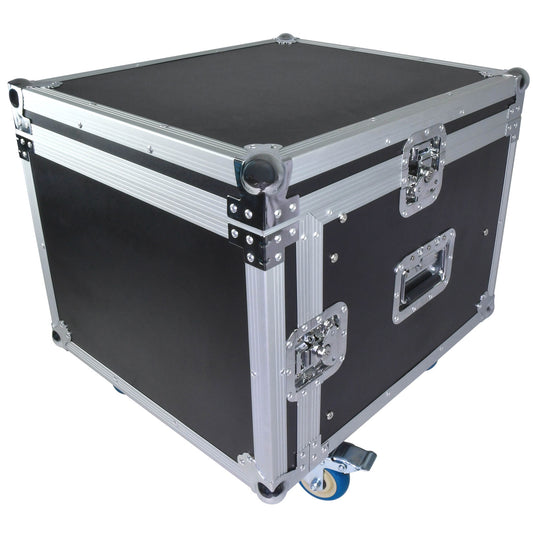 8U 19" rack case with wheels