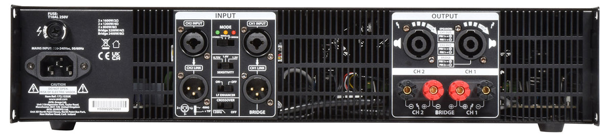 H3200 Hybrid Amp 2x1200W @4ohm