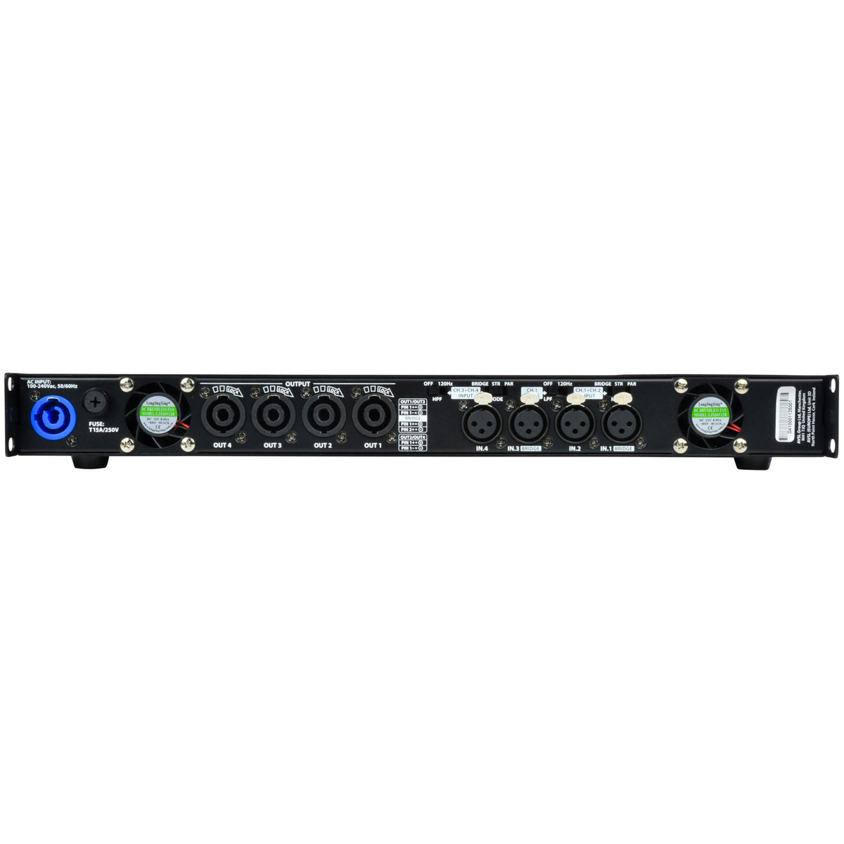 D41000 Quad Amplifier 4 x 1000Wrms