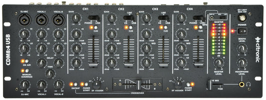CDM8:4 USB 14 - INPUT 19" RACK DJ MIXER