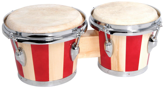 Bongos 2-Tone Red inc Carry Bag