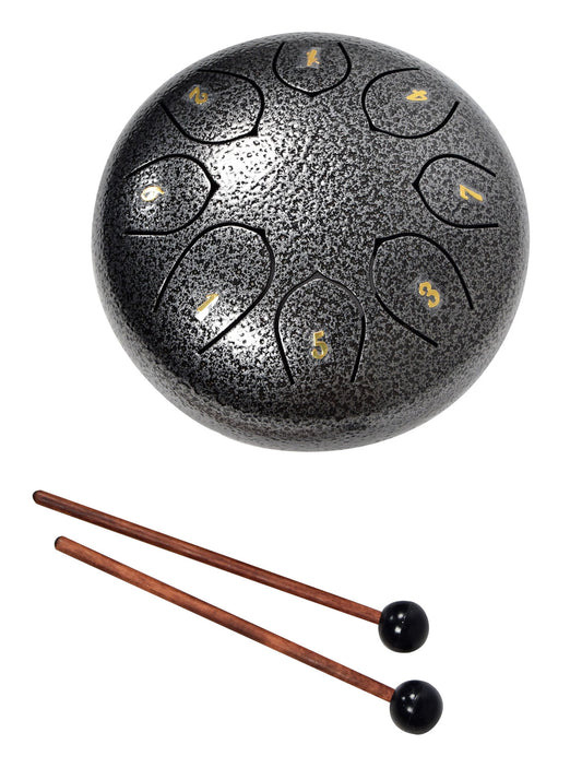 Tongue Drum 6 inch 8-note - Silver