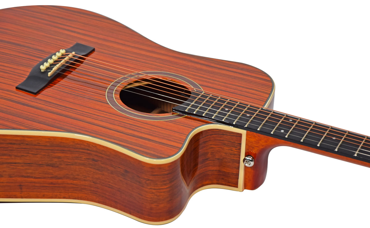 Sundown Electro-Acoustic Western Guitar - Dark Zebrano