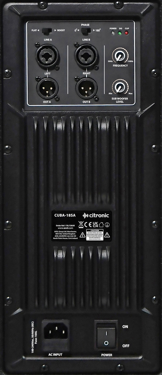 CUBA High Power Active Sub Cabinets