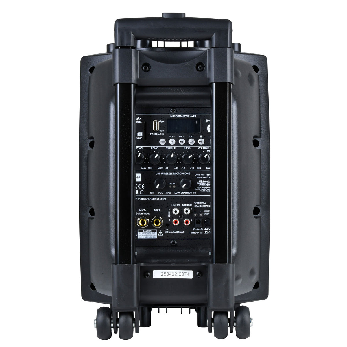 QR8PA Portable PA -TWS 1 x UHF Microphone