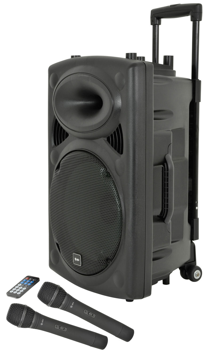 QR12PA Portable PA - TWS + 2 x UHF Microphones