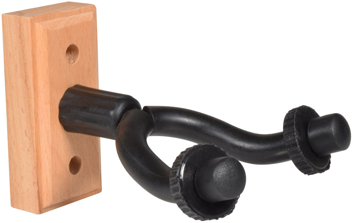 Wall Mount Guitar Hanger with Wooden Base
