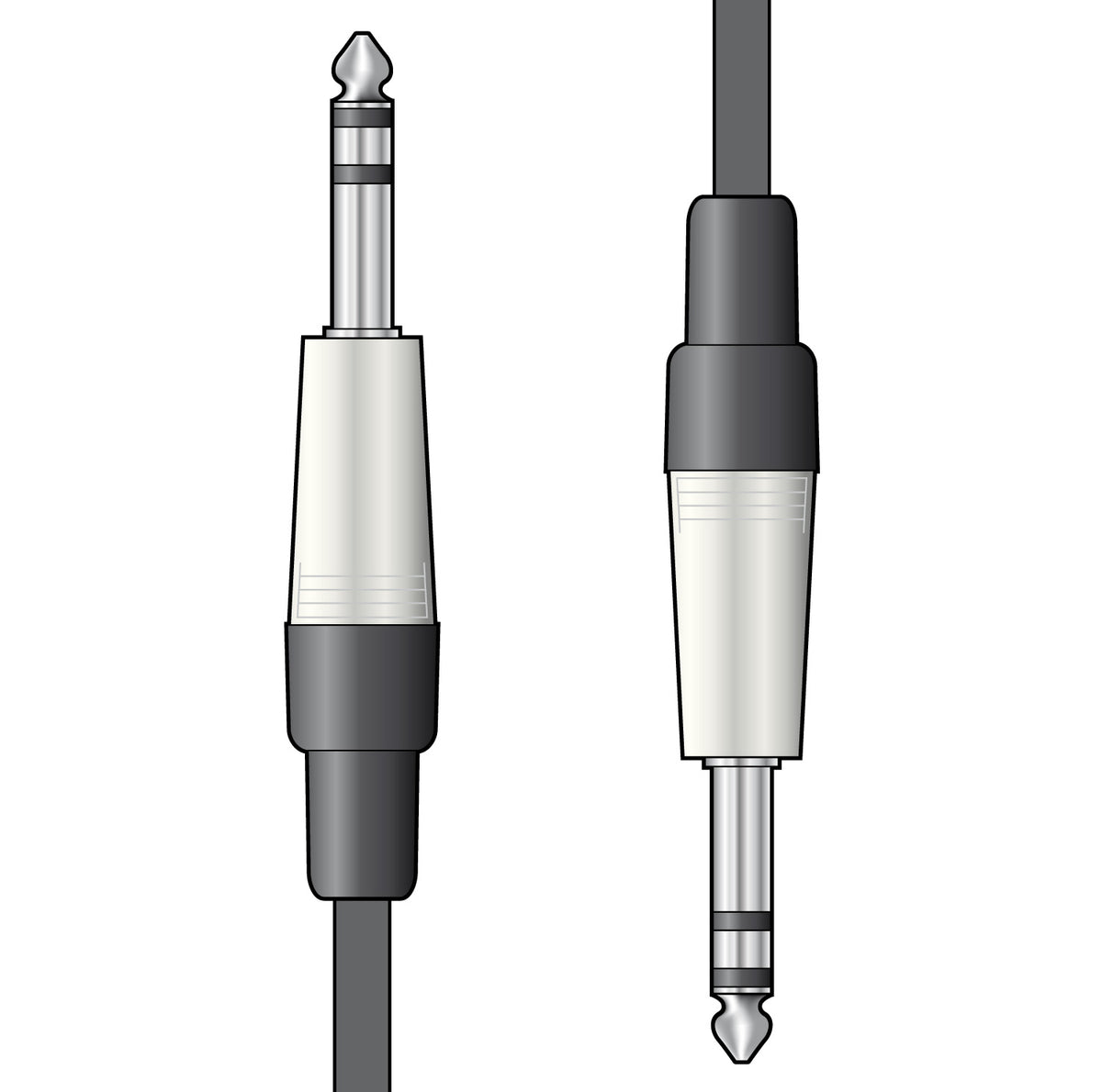 Classic Audio Lead 6.3mm Jack - 6.3mm Jack 0.75m