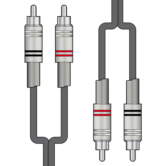 Classic Audio Lead 2 RCA Plugs - 2 RCA Plugs 1.5m