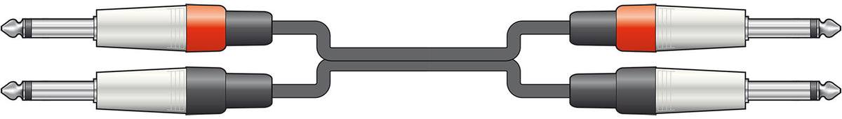 Classic Audio Lead 2 6.3mm Jack - 2 6.3mm Jack 3.0m