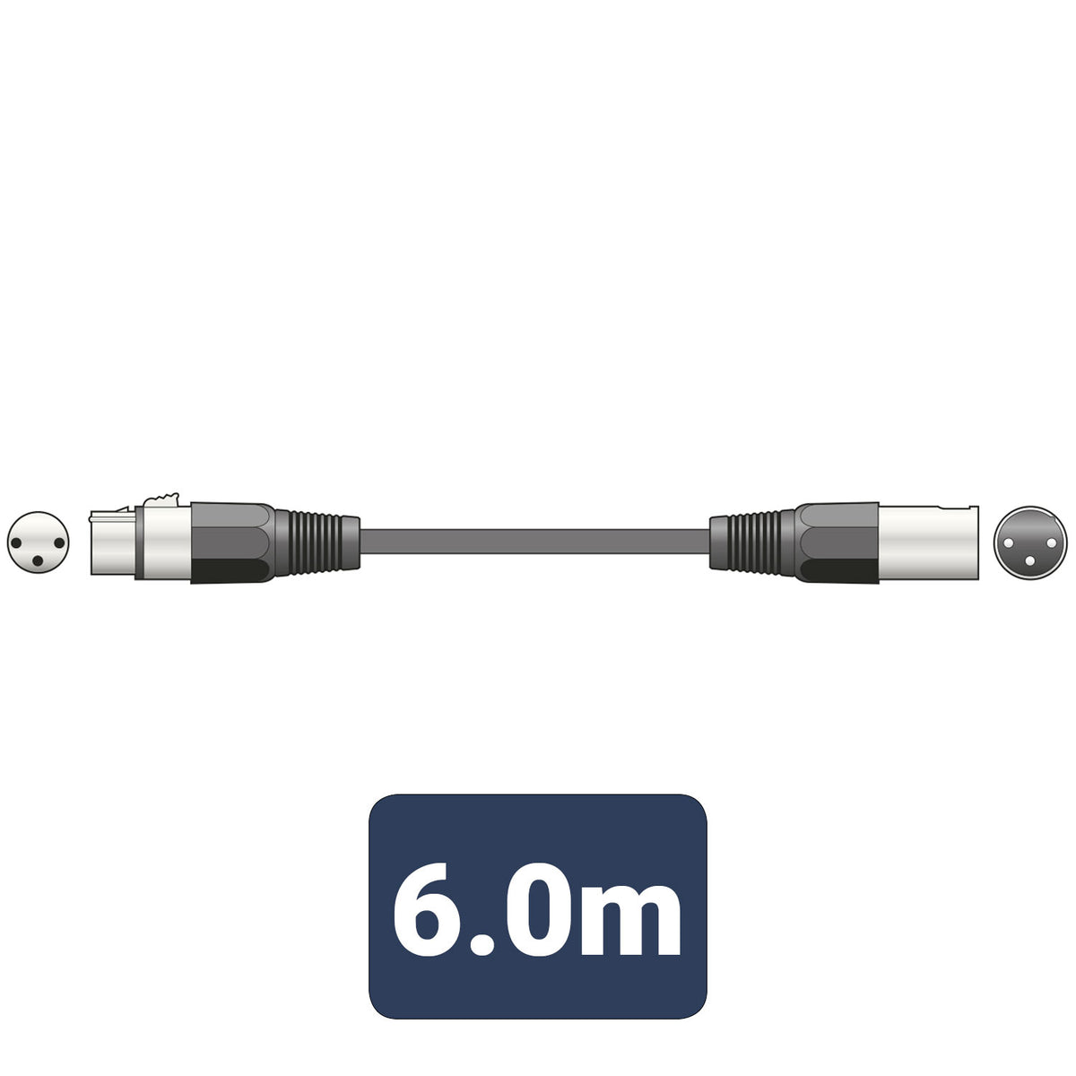 Essential Microphone Lead XLR 6.0m
