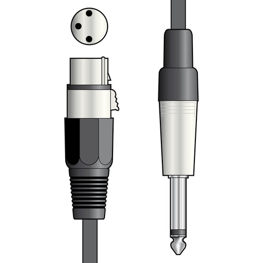 Essential Microphone Lead XLR - Jack 6.0m