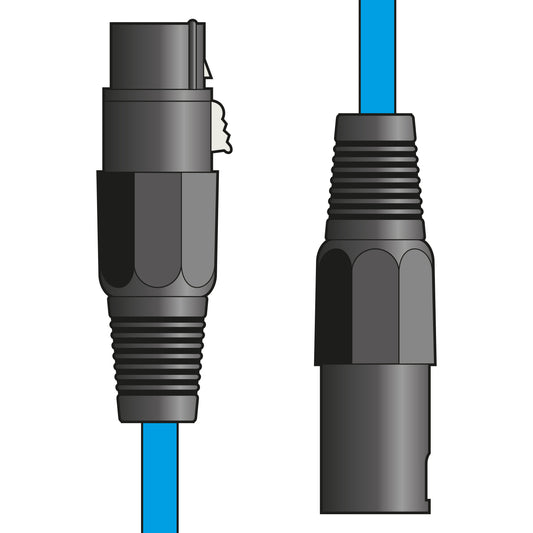 Classic Microphone Lead XLR Female - Male 6.0m Blue