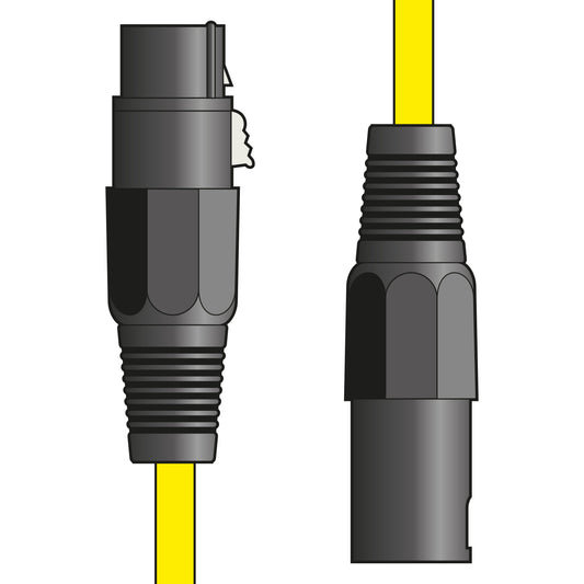 Classic Microphone Lead XLR Female - Male 6.0m Yellow