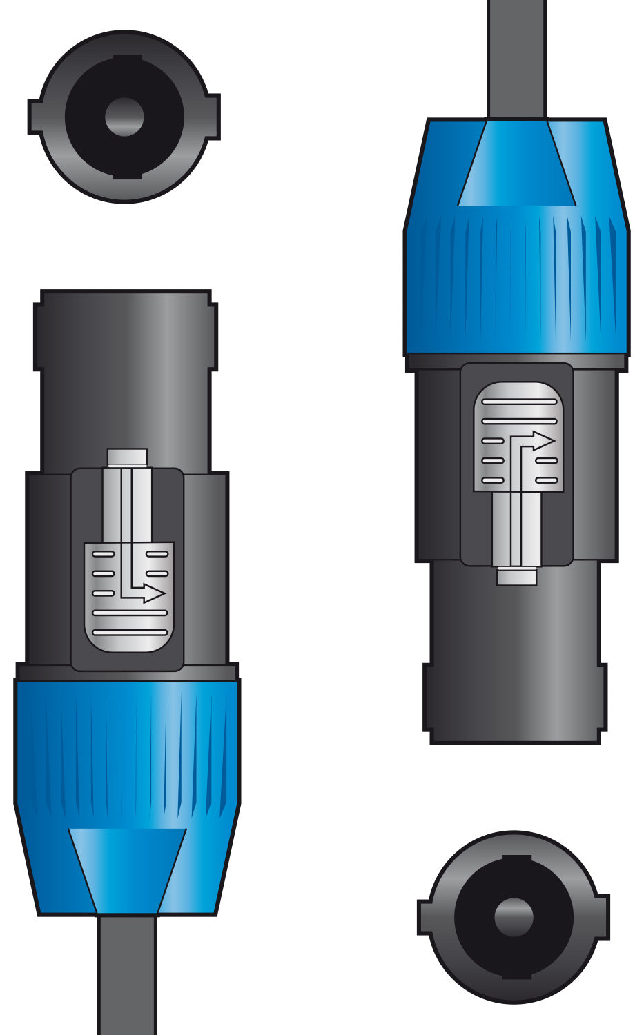 Essential Speaker Lead Spk Plug - Spk Plug 3.0m