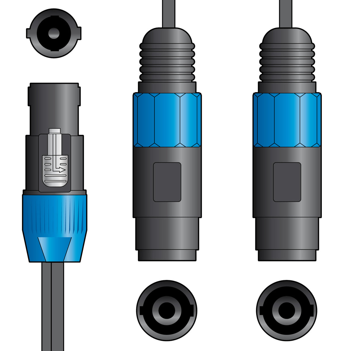 Classic Speaker Splitter Lead 0.3m