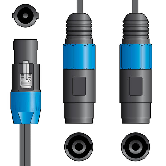 Classic Speaker Splitter Lead 0.3m